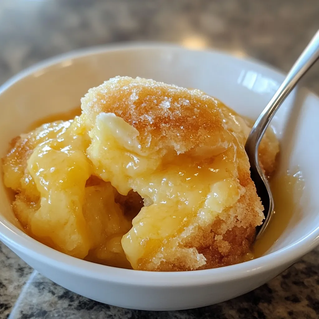 A bowl of food with a spoon in it.