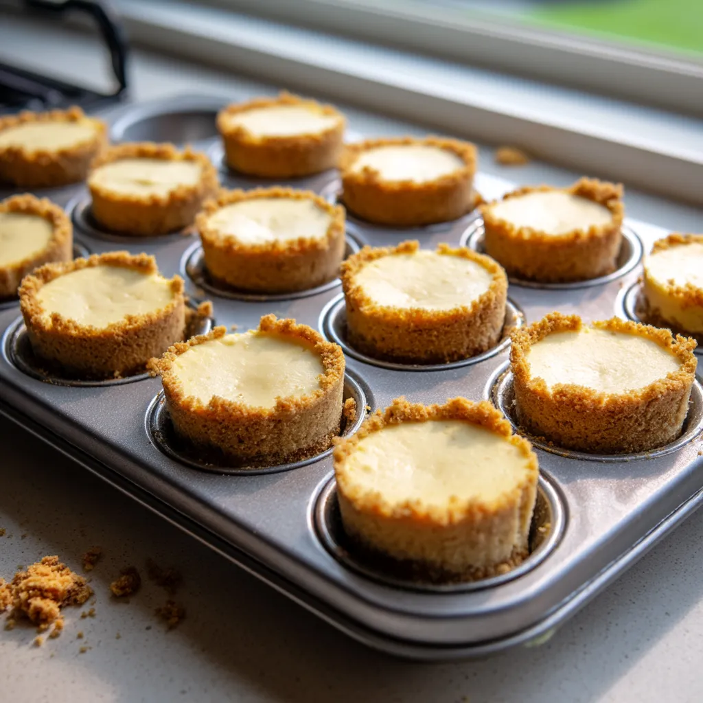 A tray of desserts on a counter.