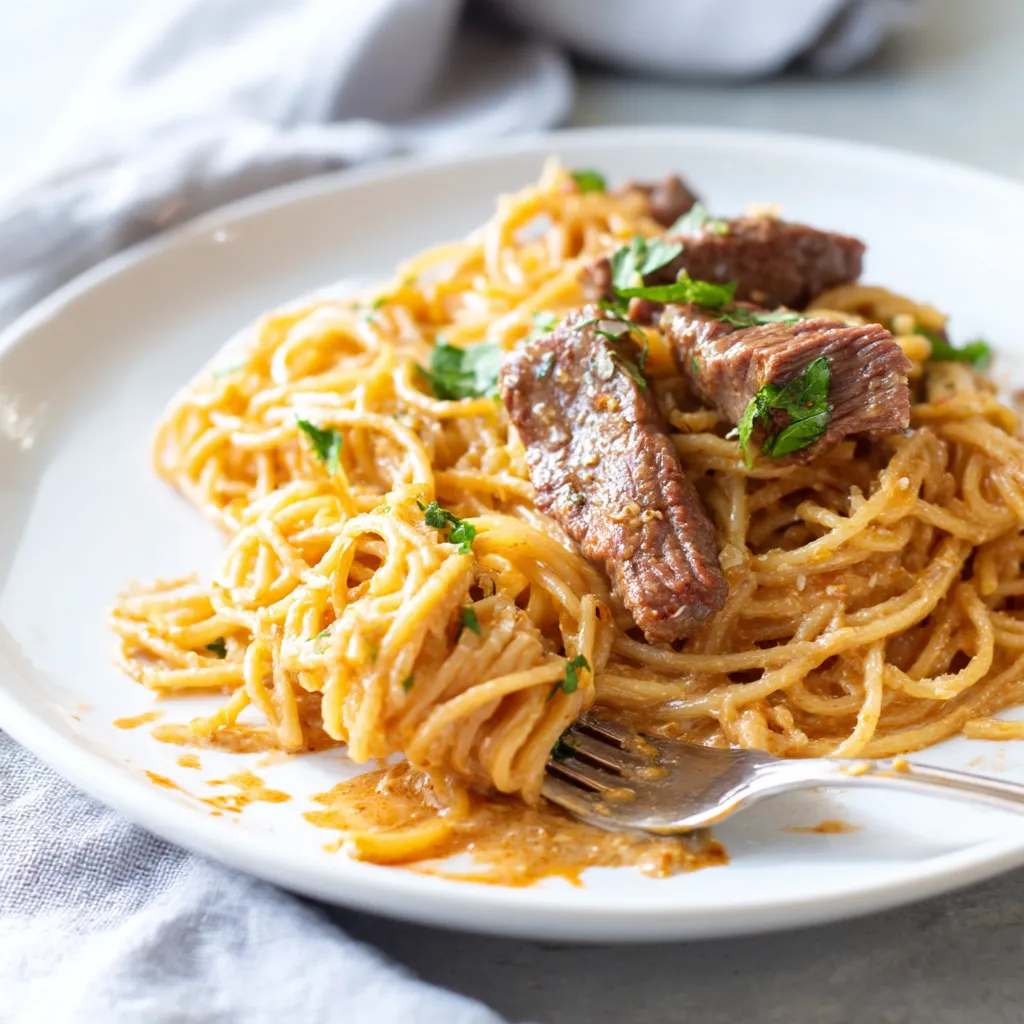 A plate of spaghetti with meatballs and sauce.