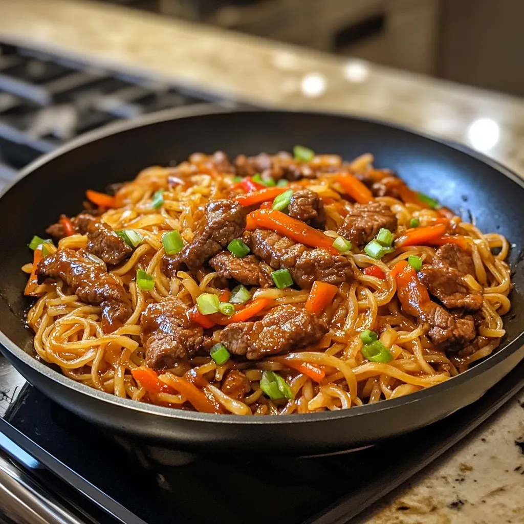 A bowl of beef and vegetables on a stove.