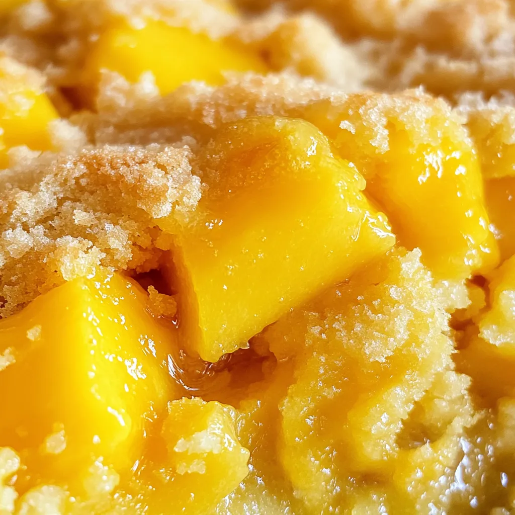 A close up of a dessert with a yellow sauce.