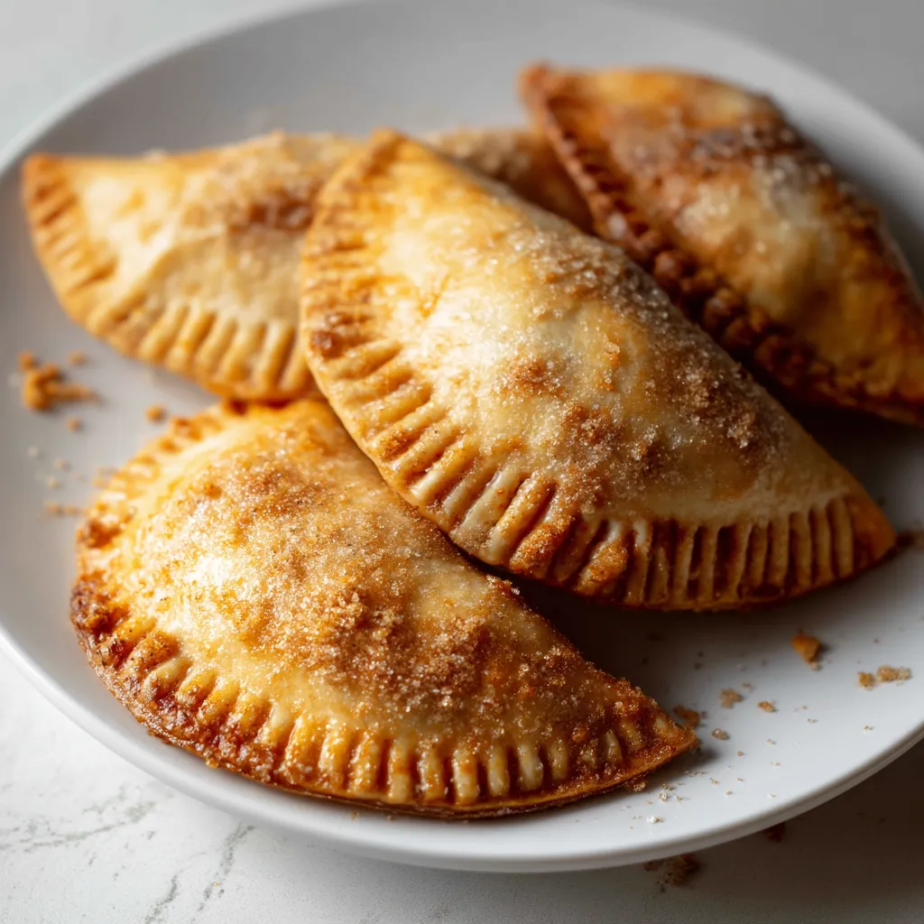A plate of food with a pastry on it.