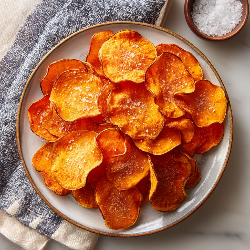 A plate of sliced sweet potatoes.
