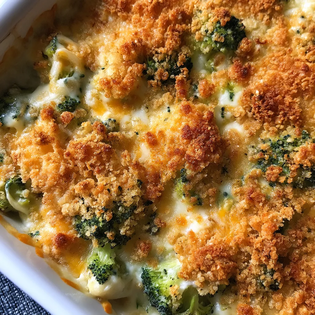A dish of food with broccoli and cheese.