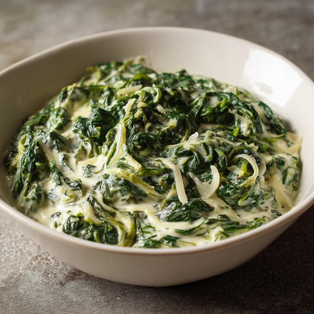 A bowl of greens.