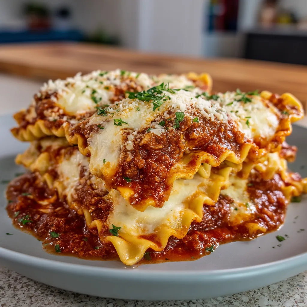 A plate of pasta with cheese and sauce.