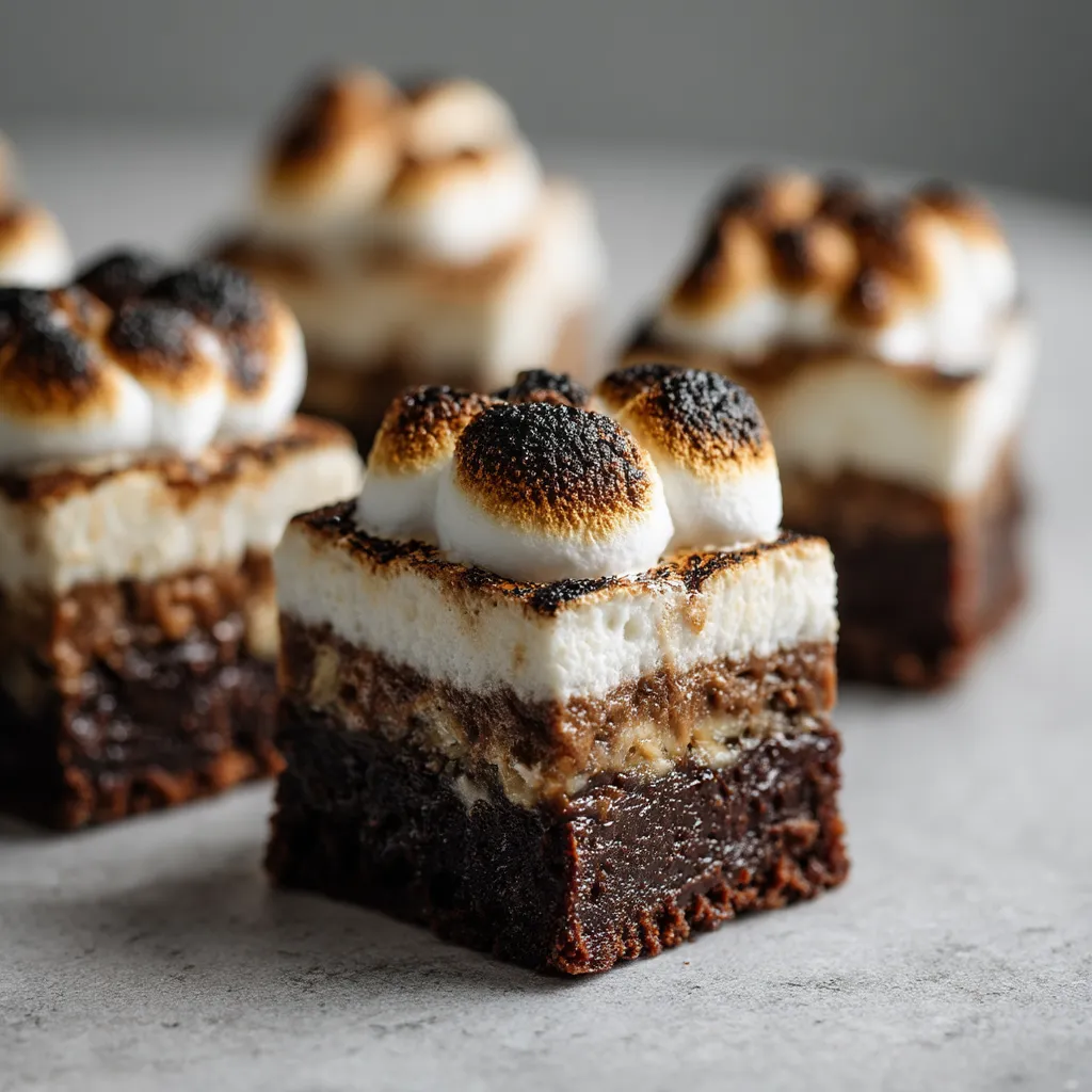 A dessert with marshmallows on top.