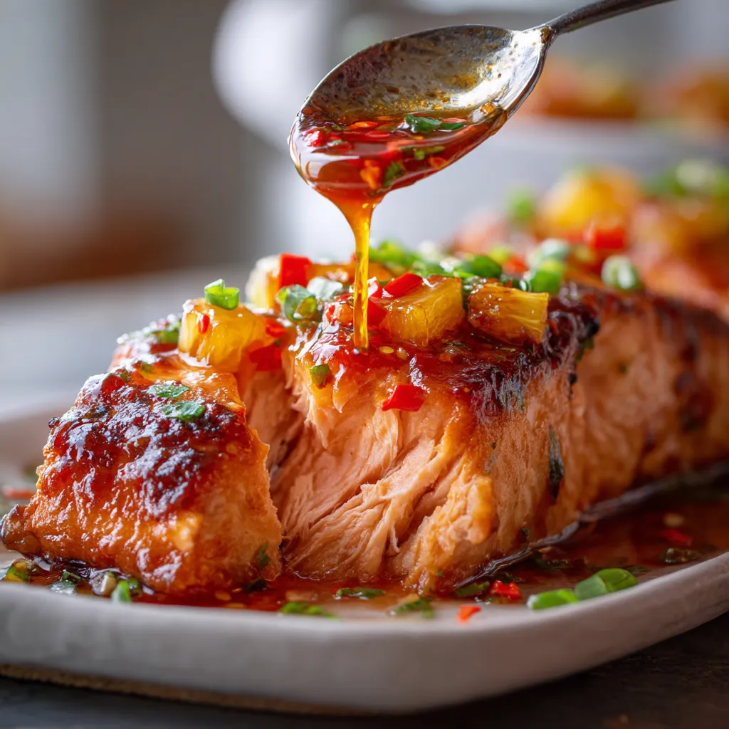Baked Pineapple Salmon