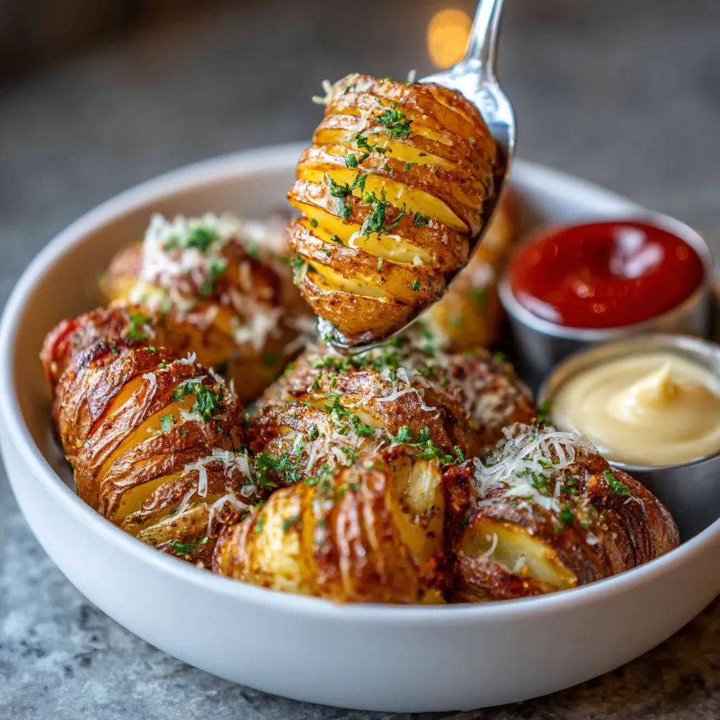 A bowl of food with a spoon in it.