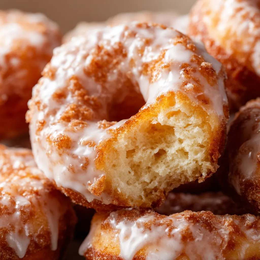 A plate of old-fashioned cake donuts.