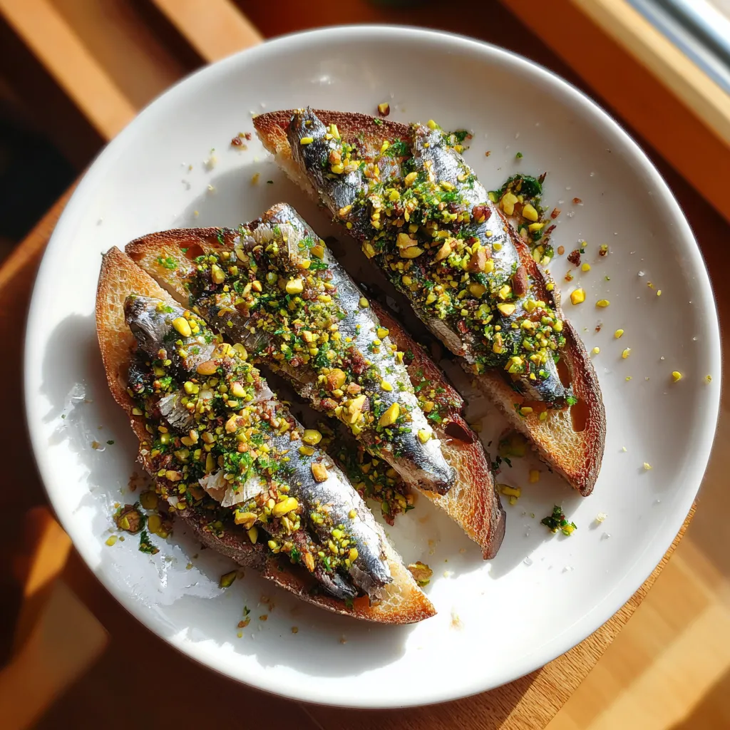 A plate of glow-up sardine toast.