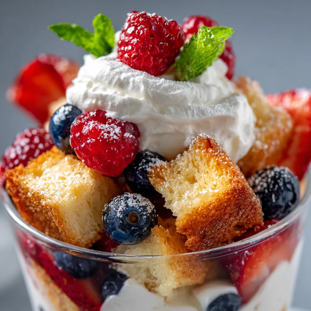A bowl of blueberry galette with whipped cream.