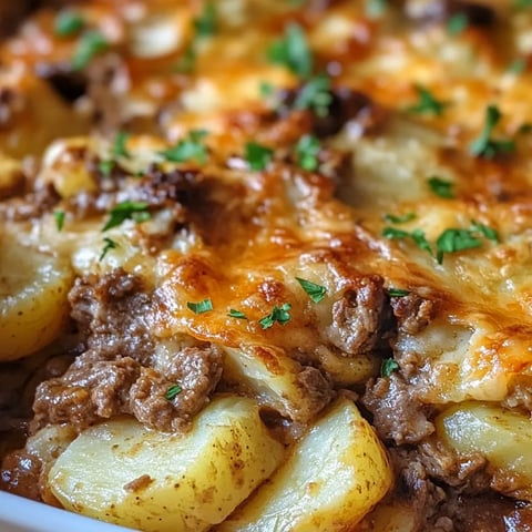 A close up of a delicious looking casserole.
