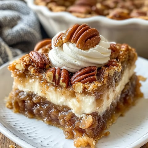 A slice of pie with a dollop of whipped cream on top.