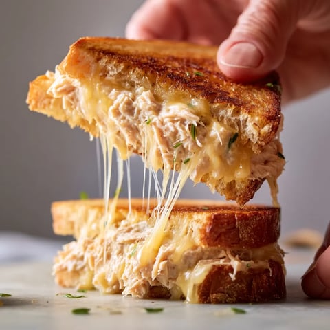 A hand is holding a piece of grilled cheese sandwich.