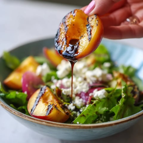 A person is pouring syrup on a salad.