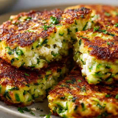 Zucchini fritters on a plate.